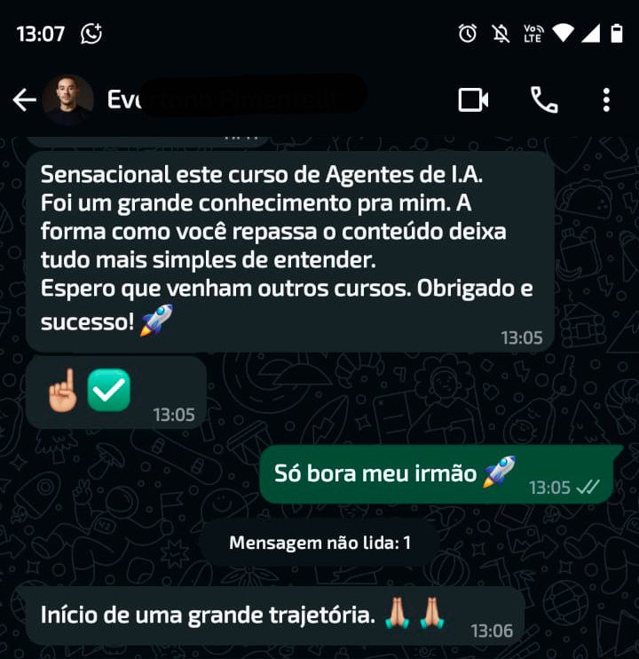 Depoimento de aluno